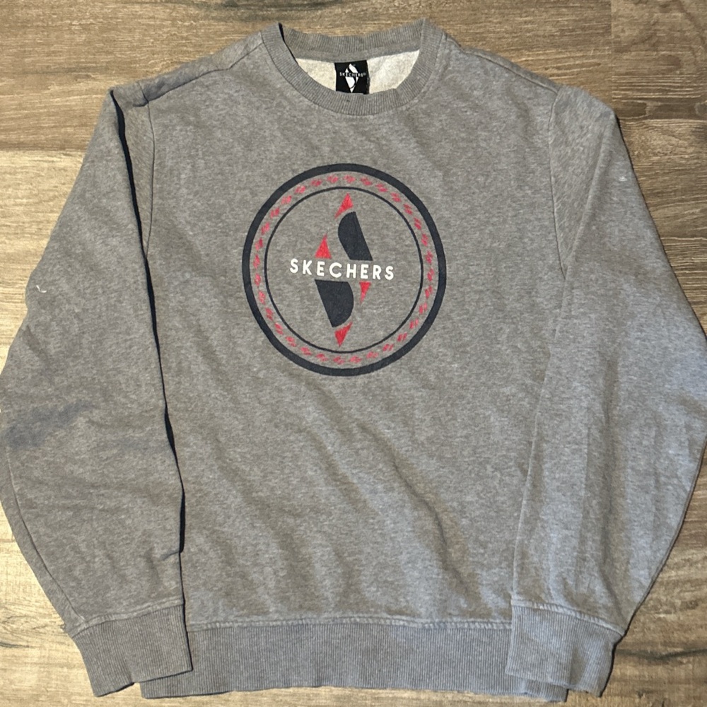 Skechers Gray Crewneck Men's Sweater